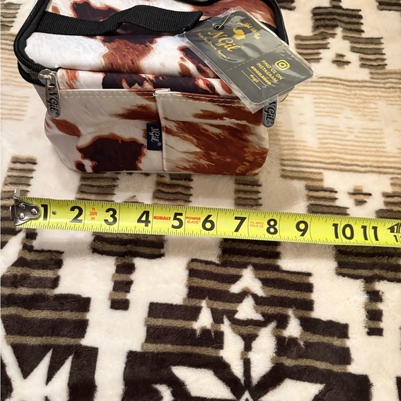 NGyl Brown and White Cosmetic Bag - Picture 2 of 4